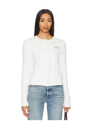 Terez x REVOLVE Lakers Knit Cardigan in White. Size L. Also in M, S, XS.