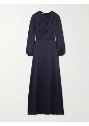 Stella McCartney - Asymmetric Draped Satin Gown - Blue - IT34,IT36,IT38,IT40,IT42,IT44,IT46,IT48,IT50