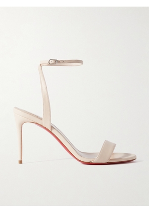 Christian Louboutin - Loubigirl 85 Leather Sandals - Neutrals - IT36,IT37,IT37.5,IT38,IT38.5,IT39,IT40,IT41