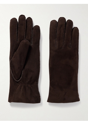 Agnelle - Denise Shearling Gloves - Brown - 6,6.5,7,7.5,8,8.5