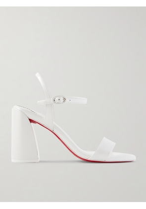 Christian Louboutin - Miss Jane 85 Pearlescent Leather Sandals - White - IT34,IT36,IT36.5,IT37,IT37.5,IT38,IT38.5,IT39,IT39.5,IT40,IT40.5,IT41,IT42
