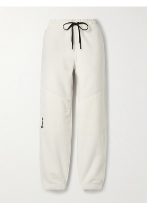 Moncler Grenoble - Shell-paneled Fleece Tapered Sweatpants - White - xx small,x small,small,medium,large,x large,xx large
