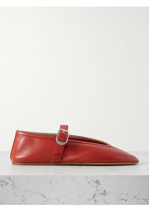 Le Monde Béryl - Stella Leather Mary Jane Ballet Flats - Red - IT35,IT35.5,IT36,IT36.5,IT37,IT37.5,IT38,IT38.5,IT39,IT39.5,IT40,IT40.5,IT41,IT41.5,IT42
