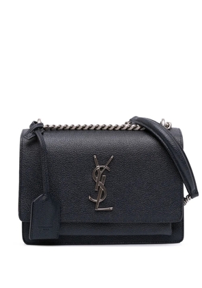 Saint Laurent Pre-Owned 2016 Small Grained Calfskin Monogram Sunset crossbody bag - Blue