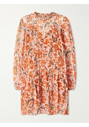 ALIX OF BOHEMIA - Juno Topaz Tiered Floral-print Georgette Mini Dress - Multi - x small,small,medium,large,x large