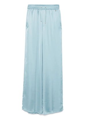 Herno satin palazzo pants - Blue