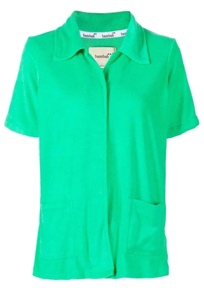 Bambah towelling-effect short-sleeve shirt - Green