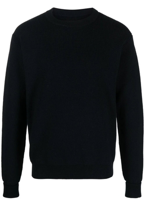 Jil Sander side zip detail wool jumper - Blue