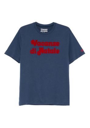 MC2 Saint Barth logo flock T-shirt - Blue