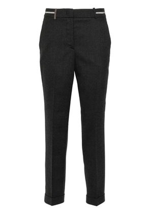 Peserico Punto Luce-trim trousers - Grey