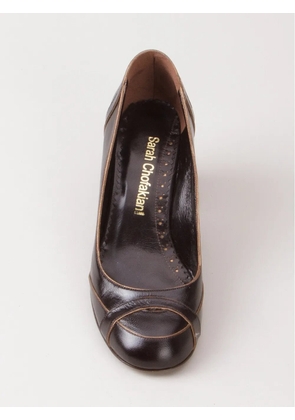 Sarah Chofakian mid-heel pumps - Brown