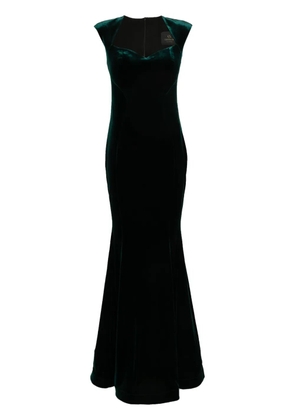 CRISTALLINI Monaco velvet dress - Green