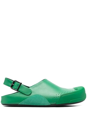 Marni slingback round-toe sandals - Green