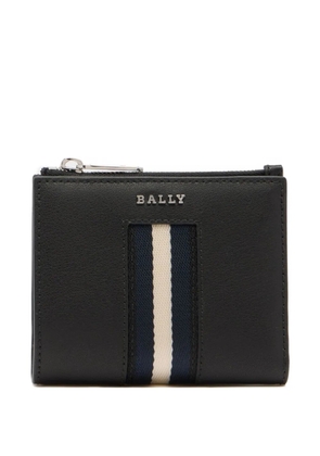 Bally ribbon logo-plaque wallet - Black