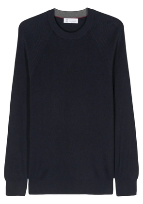 Brunello Cucinelli ribbed-knit jumper - Blue