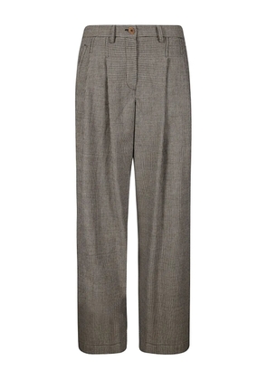 Jejia Katherine houndstooth pleated trousers - Black