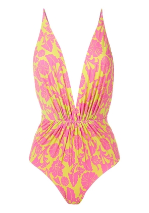 Clube Bossa Clavert printed swimsuit - Yellow