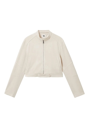 b+ab cropped zip-front jacket - Neutrals