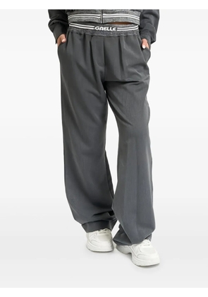 Gaelle elasticated-waistband trousers - Grey