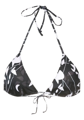 Clube Bossa Chapin abstract-pattern bikini-top - Black
