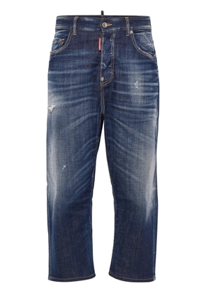 DSQUARED2 bleached-wash cropped jeans - Blue