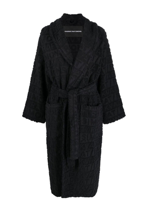 Kvadrat x Raf embossed-logo bathrobe - Black