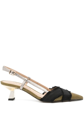 Roberto Festa 60mm Girasole slingback pumps - Green