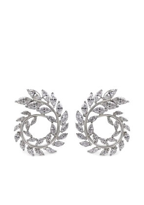 Juwelina Paris sterling silver Marchesa earrings - White