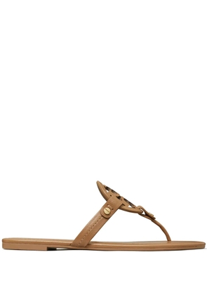 Tory Burch Miller logo-motif flip flops - Neutrals