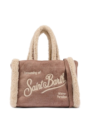 MC2 Saint Barth embroidery faux-fur bag - Brown