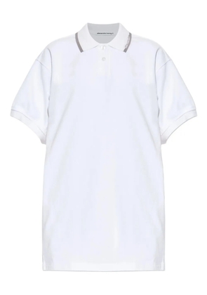 Alexander Wang polo-collar mini dress - White