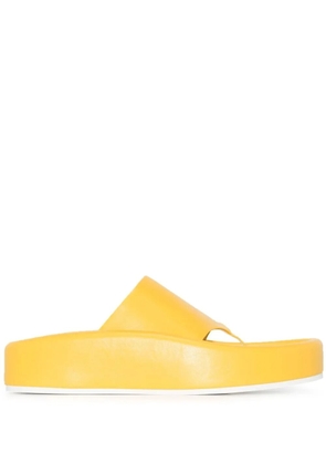 MM6 Maison Margiela wide-strap flip-flops - Yellow