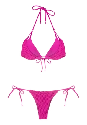 Amir Slama halterneck triangle bikini - Pink