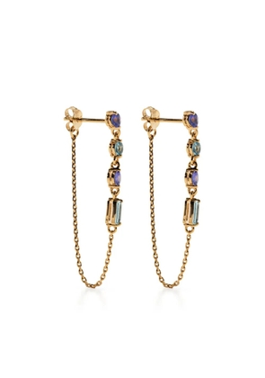 Dinny Hall crystal-embellished drop earrings - Gold