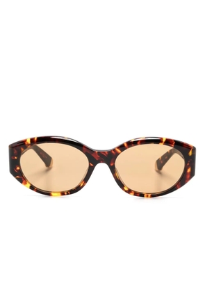 Stella McCartney Eyewear tortoiseshell-effect oval sunglasses - Brown