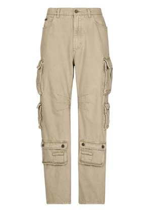 Dolce & Gabbana wide-leg cargo trousers - Neutrals