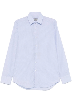 Canali grid-pattern shirt - Blue