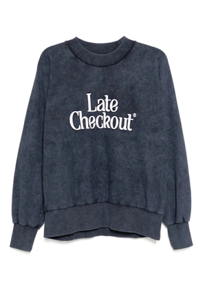 Stain Shade embroidered sweatshirt - Blue