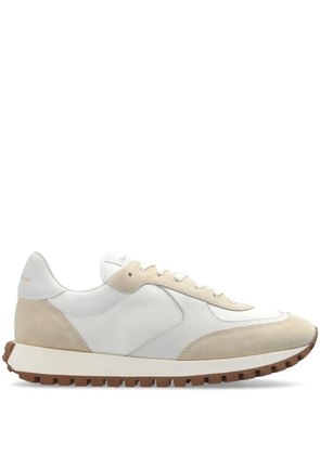 Gianvito Rossi Gravel panelled sneakers - White