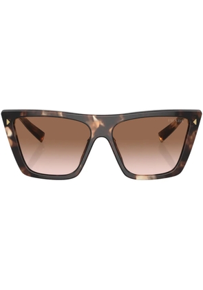 Prada Eyewear square-frame tortoiseshell-effect sunglasses - Green