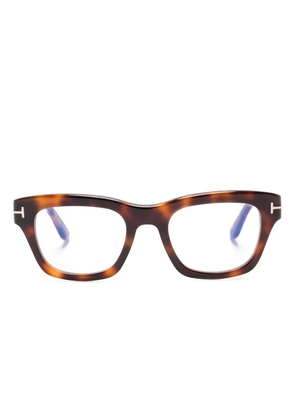 TOM FORD Eyewear rectangular-frame glasses - Brown