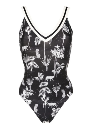 Lygia & Nanny Balboa graphic-print one-piece - Black