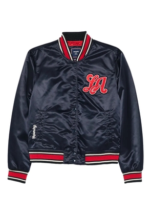 Superdry logo-appliquéd bomber jacket - Blue