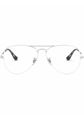 Ray-Ban aviator-frame metal glasses - Silver