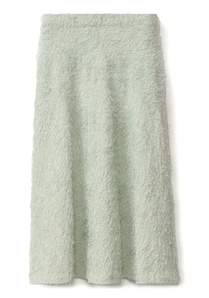 Fabiana Filippi frayed-effect midi skirt - Green