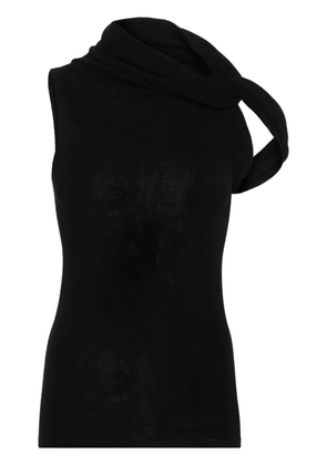 Rick Owens high-neck knitted top - Black