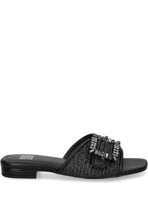Bibi Lou woven buckle embellished sandals - Black