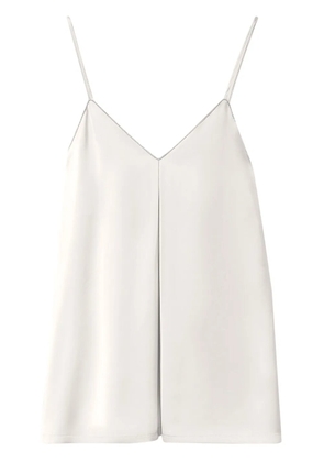 Fabiana Filippi inverted-pleat tank top - White