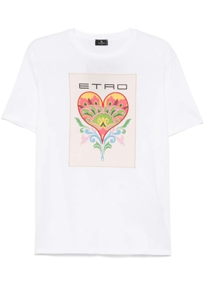 ETRO logo-print T-shirt - White
