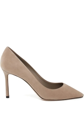 Jimmy Choo 85mm Romy pointed pumps - Brown